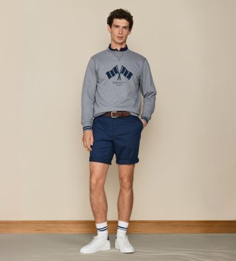 Hackett London Sweat Lrc Flag Crew gris