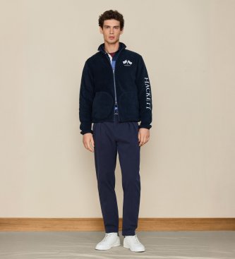 Hackett London Sweat polaire bleu marine