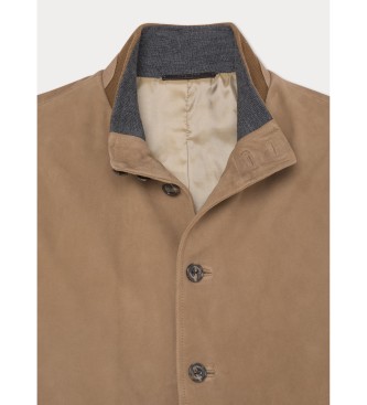 Hackett London Lederweste Pkt braun