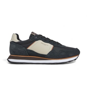 Hackett London Zapatillas de piel Telfor Shadow gris