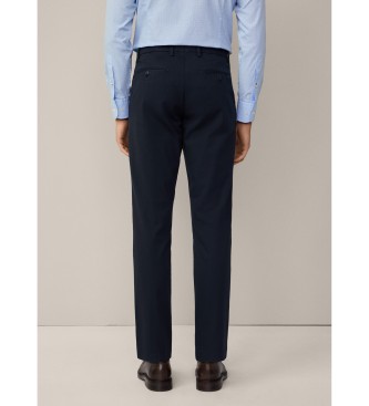 Hackett London Chino blu scuro testurizzati