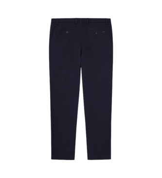 Hackett London Calas chino texturizadas em azul-marinho