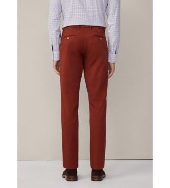 Hackett London Calas chino castanhas texturadas