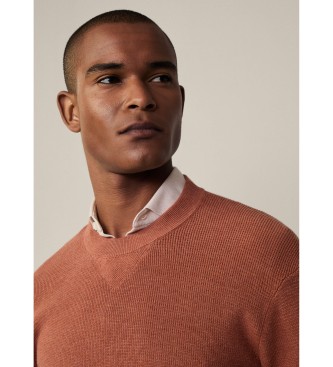 Hackett London Jersey Textured Knit naranja