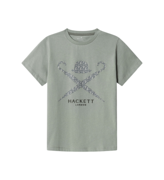 Hackett London T-shirt logo tigre vert