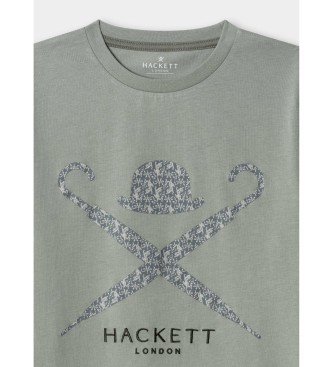 Hackett London T-shirt logo tigre vert