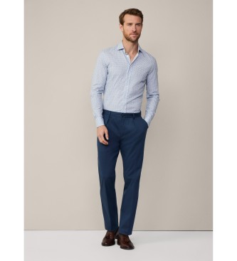 Hackett London Tile Print Skjorta bl