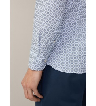 Hackett London Camisa Tile Print azul