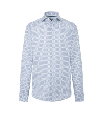 Hackett London Camisa Tile Print azul