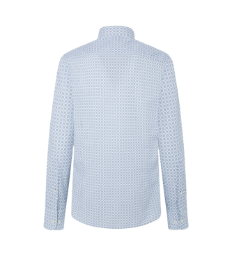 Hackett London Tile Print Skjorta bl