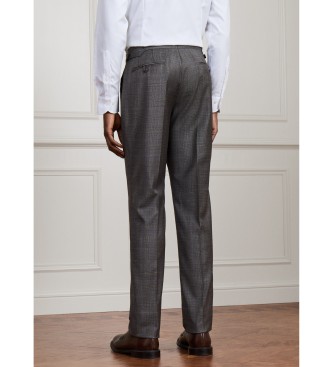 Hackett London Mjuk kostym brun
