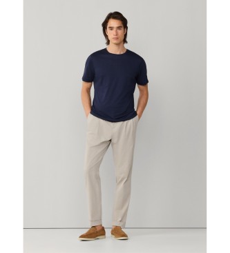 Hackett London Klassiek navy t-shirt voor op reis