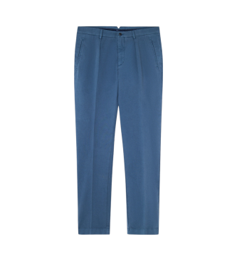 Hackett London Tricotine broek blauw 