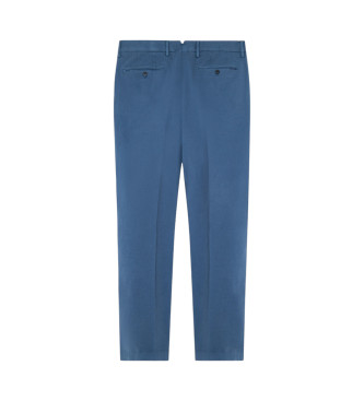 Hackett London Tricotine broek blauw 