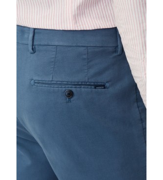 Hackett London Tricotine broek blauw 