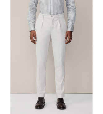 Hackett London Tricotine beige trousers