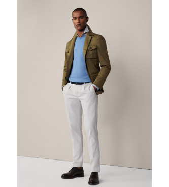 Hackett London Tricotine beige trousers