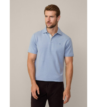 Hackett London Twill-Polo blau