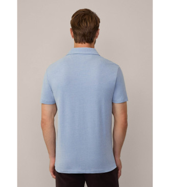 Hackett London Twill-Polo blau