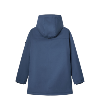 Hackett London Parka in twill blu