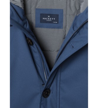 Hackett London Parka in twill blu