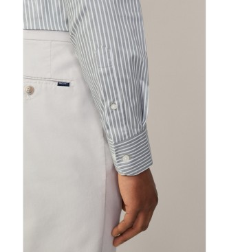 Hackett London Twill Stripe Shirt grn, hvid