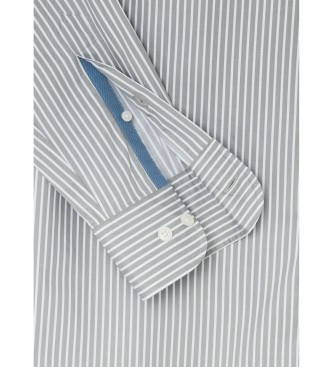 Hackett London Twill Stripe Shirt grn, hvid