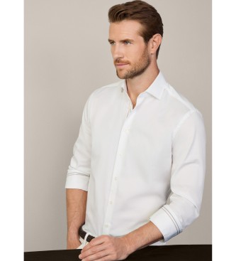 Hackett London Camisa de riscas Twin Eng branca