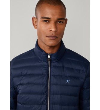 Hackett London Ultra Down Jacket Moto Marine