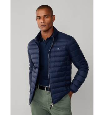Hackett London Ultra Down Jacket Moto Marine