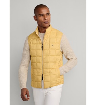 Hackett London Colete ultraleve amarelo