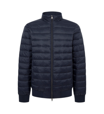 Hackett London Veste en duvet Ultra Lw Moto Marine