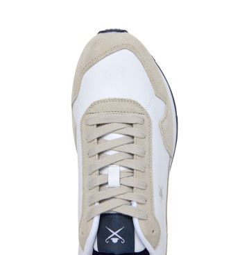 Hackett London Sneakers in pelle Vector Plain, bianco, beige