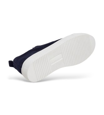 Hackett London Sneakers Vision in pelle blu navy