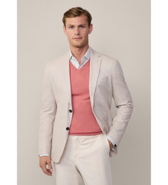 Hackett London Waffeljacke beige