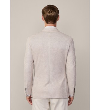 Hackett London Waffeljacke beige