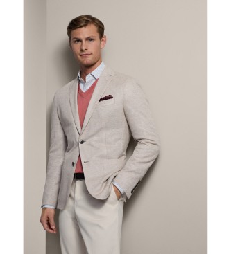 Hackett London Wafeljas beige