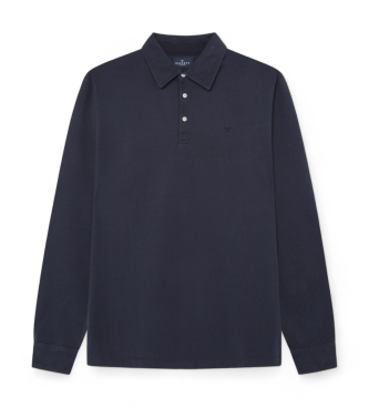 Hackett London Navy gewassen polo