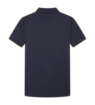 Hackett London Polo Washed Ss navy