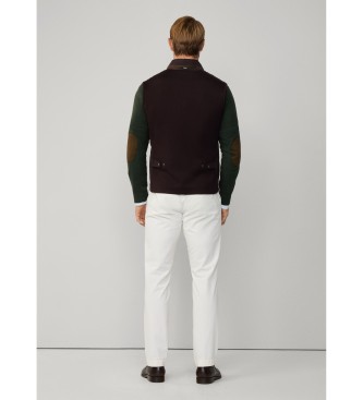 Hackett London Colete castanho Windsor