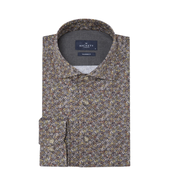 Hackett London Winter Floral Shirt brown