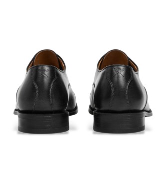 Hackett London Usnjeni čevlji Woking Oxford črne barve