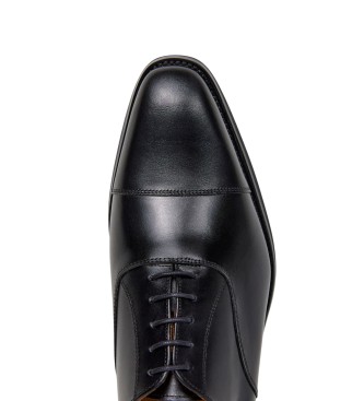 Hackett London Usnjeni čevlji Woking Oxford črne barve