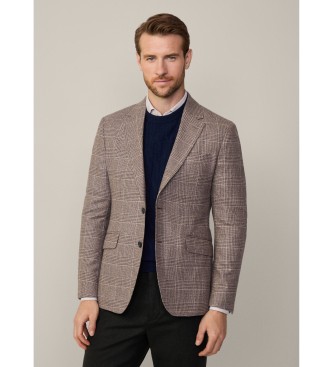 Hackett London Beige Cash-Wolljacke