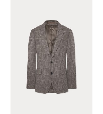 Hackett London Beige Cash wollen jas