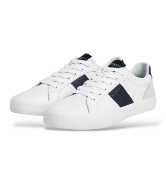 Hackett London Zapatillas de ante Blake Handles blanco