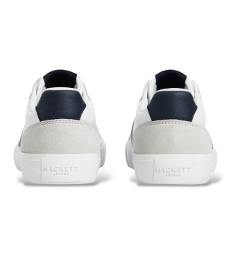 Hackett London Zapatillas de ante Blake Handles blanco