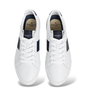 Hackett London Zapatillas de ante Blake Handles blanco