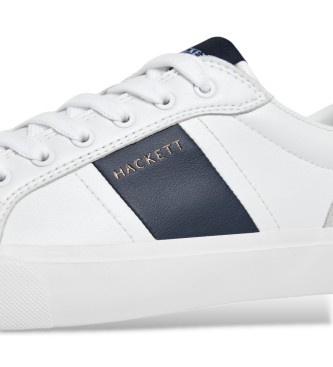 Hackett London Zapatillas de ante Blake Handles blanco