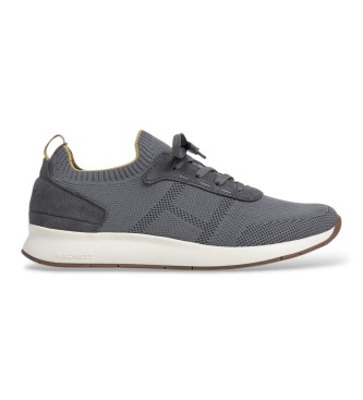 Hackett London Sneaker in camoscio H-runner grigie